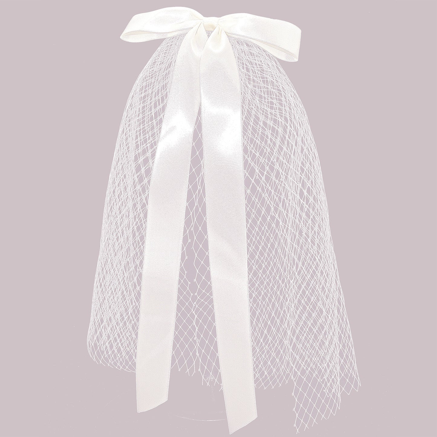 Short Ribbon Bridal Veil Short
