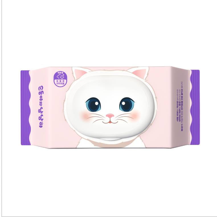 3 包優惠裝）80 Sheets X 3 packs offer) Soondoongi  - Made in Korea | Cats Grooming Wipes 80s 順順兒 - 韓國製 | 貓貓護理濕紙巾 (80片)